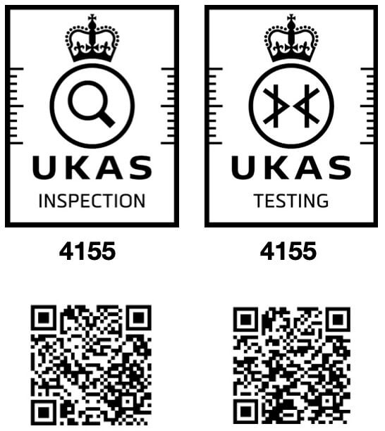 UKAS Accreditation Symbol with QR